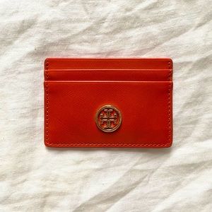 Tory Burch Saffiano Leather Card Holder